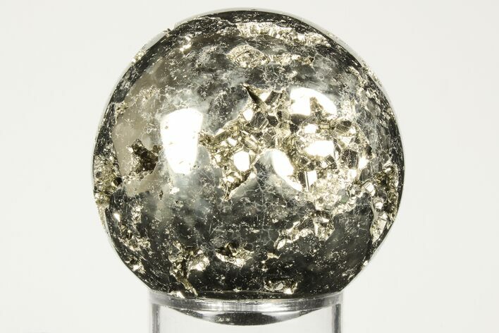 Polished Pyrite Sphere - Peru #193032